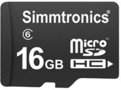 Simmtronics Ultra 16 GB MicroSD Card Class 6 MB/s Memory Card