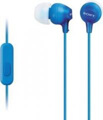 Sony MDR EX15AP_Blue Wired Headset With Mic