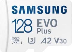 Squl EVO PLUS 128 GB MicroSDXC UHS Class 1 130 MB/s Memory Card (With Adapter)