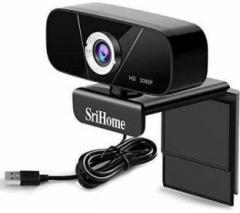 Srihome SH003 2MP Full HD 1080P Webcam for PC Laptop Desktop with Microphone for Video Conferencing Video Calls, compatible with Skype, FaceTime, Hangouts Webcam