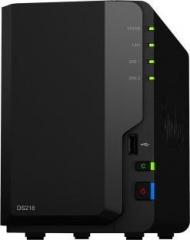 Synology DiskStation DS218 0 TB External Hard Disk Drive (Mobile Backup Enabled, External Power Required)