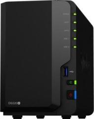 Synology DiskStation DS220+ 0 TB External Hard Disk Drive (HDD, Mobile Backup Enabled, External Power Required)