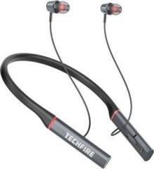 Techfire Live 1000 pro Neckband hi bass Wireless Bluetooth headphone Bluetooth Headset (In the Ear)