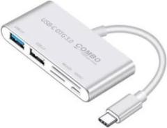 Techgear 5 In 1 USB 3.1 Type C To USB 2.0 3.0 Hub Micro OTG TFSD Card Reader Type c Card Reader
