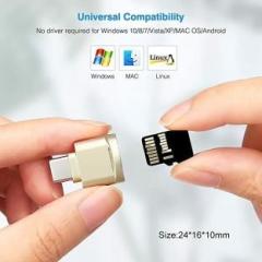 Techgear USB 3.1 type C to Micro SD SDXC TF Card Reader Adapter for MacBook Pro Card Reader