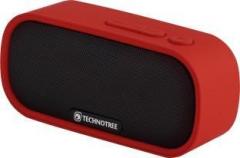 Technotree Pocket Red Portable Bluetooth Mobile/Tablet Speaker