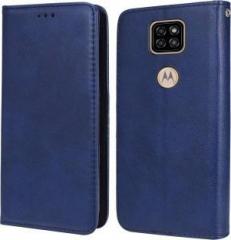 Unistuff Flip Cover for Motorola G9, Motorola E7 Plus (Dual Protection)