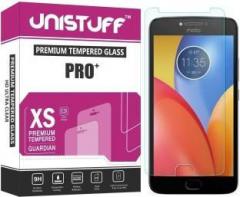 Unistuff Tempered Glass Guard for Motorola Moto E4 Plus