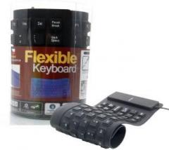 Uttarzone Silicone Flexible Keyboard Wired USB Multi device Keyboard