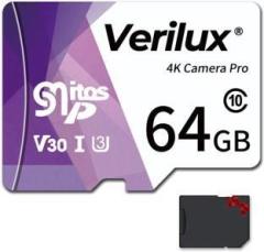 Verilux Pro 64 GB MicroSD Card Class 10 90 MB/s Memory Card
