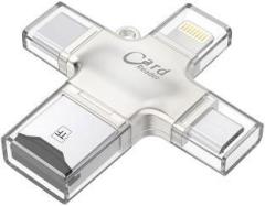 Viboton 4 in 1 Multi Function Card Reader Four port: lightning, Type C, Micro USB, USB Card Reader