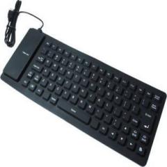 Vu4 Lightweight Ultra Slim Portable Flexible Foldable Silicon Wired USB Laptop Keyboard