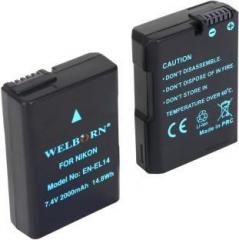 Welborn EN EL14 D5600, D5500, D5300, D5200, D5100, D3500, D3400, D3300, D3200, D3100 Camera Battery