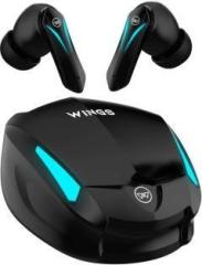 Wings Phantom 550, Gaming TWS Earbuds, 45hr Playtime, Touch Controls Bluetooth Gaming Headset (True Wireless)