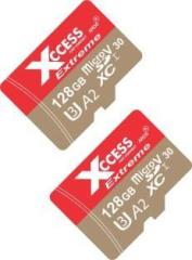 Xccess Xcces 128GB Micro Sd Card Pack of 2 128 GB MicroSDXC UHS Class 1 120 MB/s Memory Card