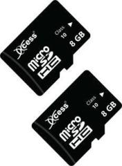 Xccess Xcces 8GB Micro Sd Card Pack of 2 8 GB MicroSD Card Class 10 40 MB/s Memory Card