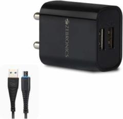 Zebronics 12 W 2.1 A Multiport Mobile Charger with Detachable Cable (Cable Included)