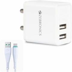 Zebronics 2.4 A Multiport Mobile Zeb MA5223 Charger with Detachable Cable (Cable Included)