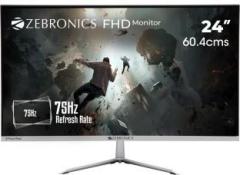 Zebronics 24 inch Full HD VA Panel Wall Mountable Monitor (ZEB A24FHD Ultra slim LED monitor 60.4cm 75Hz refresh rate, HDMI, VGA, Response Time: 14 ms)