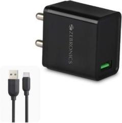Zebronics 3 A Mobile Zeb MA5311Q Charger with Detachable Cable (Cable Included)