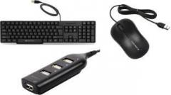 Zebronics K20 keyboard, Comfort Mouse, 90HB USB HUB Wired USB Desktop Keyboard