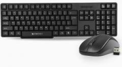 Zebronics Zeb Companion 107 Wireless Keyboard and Mouse Combo with Nano Receiver Wireless Multi device Keyboard