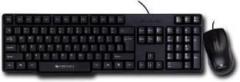 Zebronics Zeb Judwaa 750 Wired Usb Keyboard and Mouse Combo Soft Keys and soft clicks good build quality long life Black Colour Wired USB Multi device Keyboard