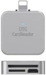 Zorbes OTG Card Reader for iPhone iPad 2 in 1 Card Reader for iPhone Support Card Reader