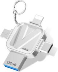 Zorbes USB Flash Drive for iPhone 4 in 1 Flash Drive with Light ning/USB 128 GB Pen Drive