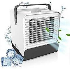 Air Cooler, Evaporative Air Cooler& /Humidifier Mini negative Ion USB Air Conditioning Fan, Desktop Cooler Office Refrigeration Strong, Low Noise Design with Night Light 2021 Portable AC