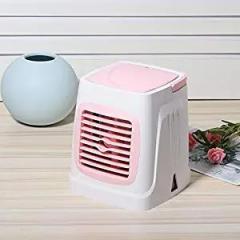 Air Cooler Fan, Air Cooler, Multifunction LED Light 3 Gear Speeds For Home Office Portable (Cherry Blossom Powder)