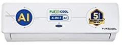 Carrier 1.5 Ton 3 Star ESTER Exi CAI18ER3R32F0 2023 Model Convertible 4 in 1 Cooling AI Flexicool Inverter Split AC (Copper, High Density Filter, Auto Cleanser, White)