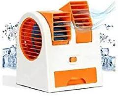 Daybetter Pack Of 1 Mini USB And Battery Operated Mini Water Air Cooler Cooling Fan Duel Blower With Ice Chambe Perfect For Temple, Home, Kitchen USE, Study Many MULTICOLOURS AC