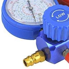 High Quality with Rubber Sheath Multifunctional Manifold Gauges Valve Set, Refrigerant Tool Set, Air Conditioning, for Maintenance Worker Home