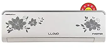Lloyd 1.5 Ton 5 Star R32 Copper LS18I56HAWA Split Flower Wifi Reddy Inverter AC (White)