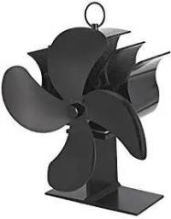 Negaor 4 B s Heat Powered Stove Fan Fireplace Fans Wood Log Burner Fan Silent Circulating Warm Air wi Ring Handle