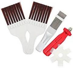 Watopi Special Cleaning Brush for Air Conditioner Stainless Steel Fin Brush to Increase Engery Efficiency Anti Slip Double Layer Design for Air Cooler Fan 