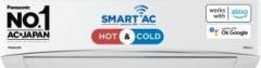 Panasonic 1.5 Ton 3 Star CS KZ18YKYF/CU KZ18YKYF Hot and Cold Split Inverter AC (Copper Condenser, White, with Wi fi Connect)