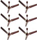 Activa 1200 mm 5 star Apsra Deco Ceiling Fan Brown Pack of Six