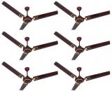 Activa 1200 mm 5 star Galaxy Deco Ceiling Fan Brown Pack of Six