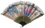 FOLDABLE FLORAL DESIGNS QUALITY HAND FAN