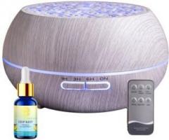 Divine Aroma Exotic Aroma Diffuser And Deep Sleep Essential Oil Combo Pack For Home & Office Portable Room Air Purifier