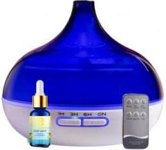 Divine Aroma Transparent Diffuser And Deep Sleep Essential Oil Combo Pack For Home & Office Portable Room Air Purifier