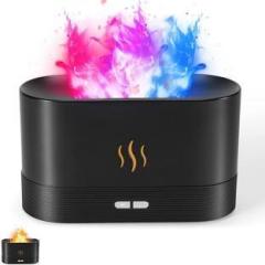 Gustave Humidifier for Room Moisture 7 Colors Flame Light Essential Oil Permitted 180ML Portable Room Air Purifier