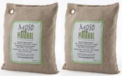 Moso Natural Air Purifying Bag 200g Naturally Removes Odors, Allergens and Harmful Pollutants Pack of 2 Portable Room Air Purifier