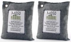 Moso Natural Air Purifying Bag Deodorizer, Odor Eliminator for Kitchens, Living Areas, Bedrooms and Basements Absorbs and Eliminates Odors Color Charcoal Portable Room Air Purifier