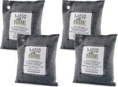Moso Natural Air Purifying Bag Odor Eliminator for Cars, Closets, Bathrooms & Pet Areas Charcoal Color Portable Room Air Purifier
