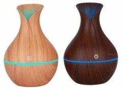 Norwich Enterprise Port Wood Vase Style Aroma Diffuser Ultrasonic Cool Mist HumidifierMulti Portable Room Air Purifier