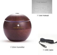 Noveny Aromatherapy Essential Oils Portable Humidifier, Wood Grain Design High Performing Air Portable Humidifier for Office, Home, Shop. Portable Room Air Purifier