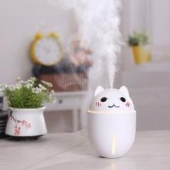 Pratham Adorable Cute Cat 3 in 1 Air Humidifier Cooling Fan Night light Mini Cool Portable Room Portable Room Air Purifier